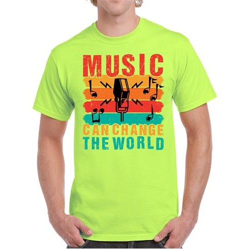 Men's Music Can Change Graphic Printed T-shirt
