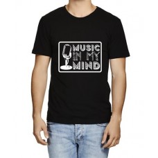 Men's Music My Mind Graphic Printed T-shirt