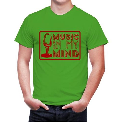 Men's Music My Mind Graphic Printed T-shirt