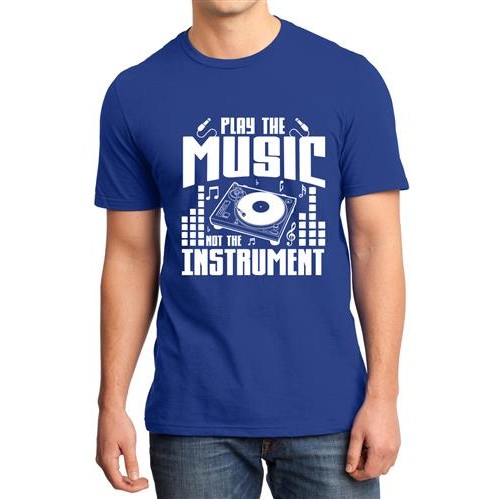 Men's Music Play Graphic Printed T-shirt