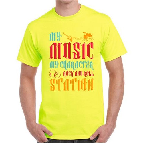 Men's My Music Roll Graphic Printed T-shirt