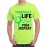 Yogaphiles Life Love Yoga Repeat Graphic Printed T-shirt