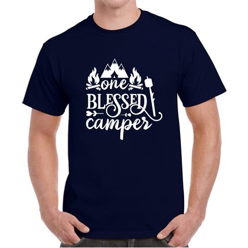 One Blessed Camper Graphic Printed T-shirt