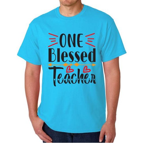 One Blessed Teacher Graphic Printed T-shirt