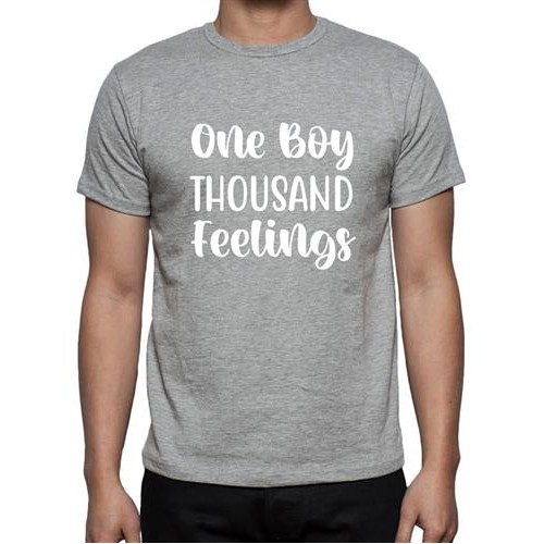 One Boy Thousand Feelings Graphic Printed T-shirt