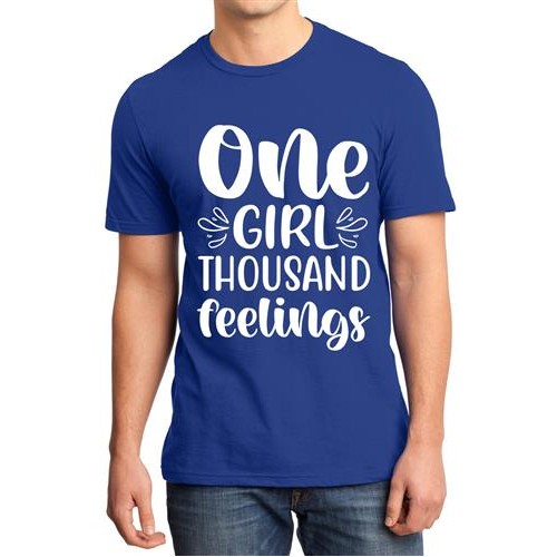 One Girl Thousand Feelings Graphic Printed T-shirt