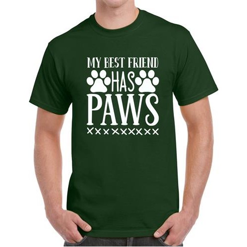 Men's Paws Friend Graphic Printed T-shirt