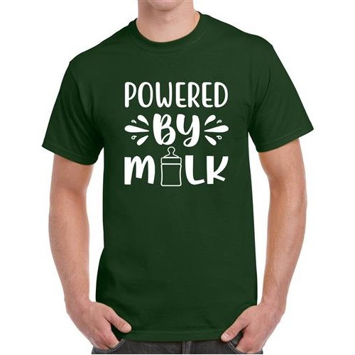 Powered By Milk Graphic Printed T-shirt