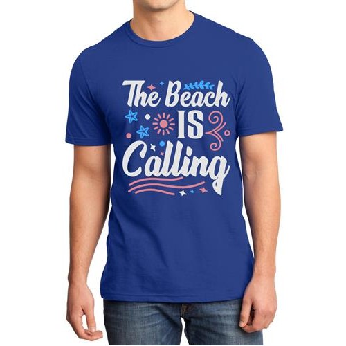 The Beach Is Calling Graphic Printed T-shirt