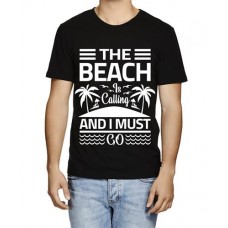 The Beach Is Calling And I Must Go Graphic Printed T-shirt