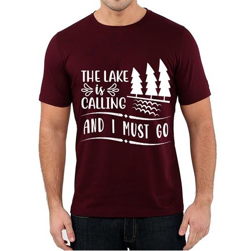 The Lake Is Calling And I Must Go Graphic Printed T-shirt