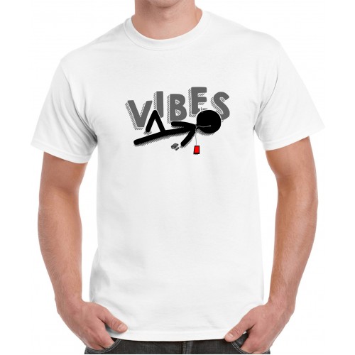 Mens Vibes Graphic Printed T-shirt