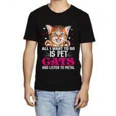 All I Want To Do Is Pet Cats And Listen To Metal T-shirt