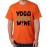 Men's Wine Yoga Graphic Printed T-shirt