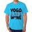 Men's Wine Yoga Graphic Printed T-shirt