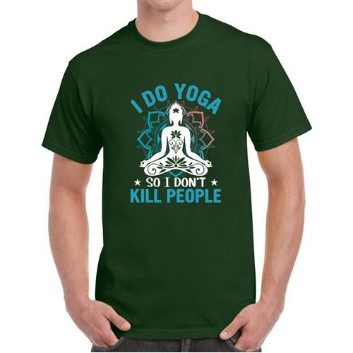 Men's Yoga Don't Kill Graphic Printed T-shirt