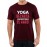 Men's Yoga Hard Graphic Printed T-shirt
