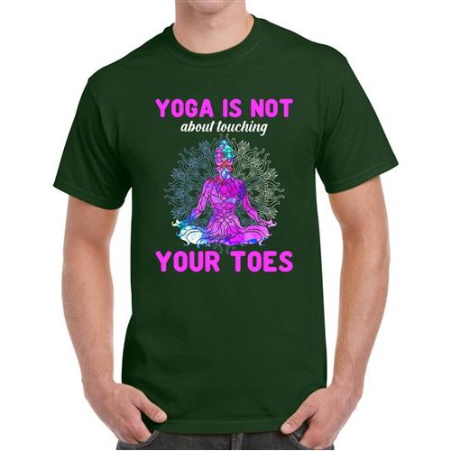 Men's Yoga Not Toes Graphic Printed T-shirt