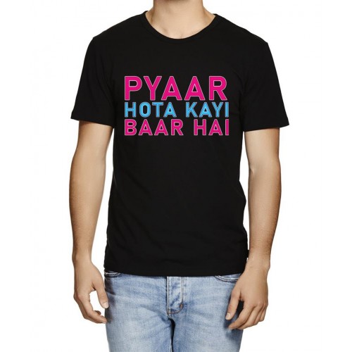 Pyaar Hota Kayi Baar Hai Graphic Printed T-shirt