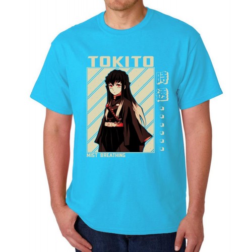 Tokito Mist Breathing Graphic Printed T-shirt