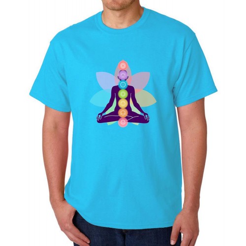 Yoga Chakra Graphic Printed T-shirt