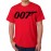 Men's Cotton Graphic Printed Half Sleeve T-Shirt - 007 Gun