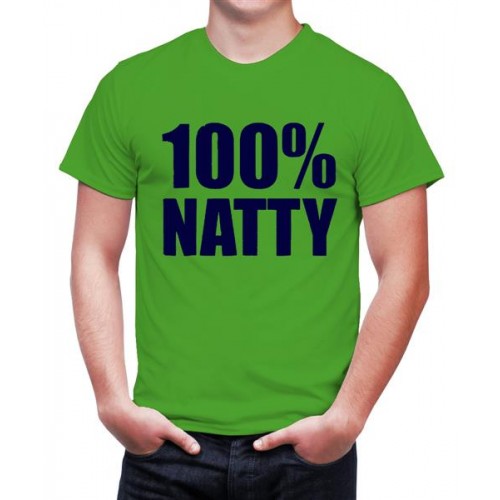 Men's Cotton Graphic Printed Half Sleeve T-Shirt - 100% Natty