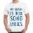 My Brain Is 90% Song Lyrics Graphic Printed T-shirt