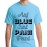 Men's Cotton Graphic Printed Half Sleeve T-Shirt - Aaj Blue Hai Pani