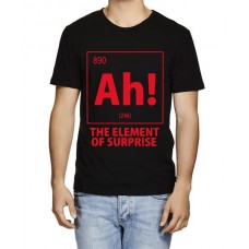 Men's Cotton Graphic Printed Half Sleeve T-Shirt - Ah Element Of Surprise