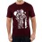 Caseria Men's Cotton Graphic Printed Half Sleeve T-Shirt - Astronaut Skateboard