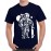 Caseria Men's Cotton Graphic Printed Half Sleeve T-Shirt - Astronaut Skateboard