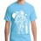 Men's Cotton Graphic Printed Half Sleeve T-Shirt - Astronaut Skateboard