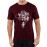 Caseria Men's Cotton Graphic Printed Half Sleeve T-Shirt - Astronaut With Planet Balloons