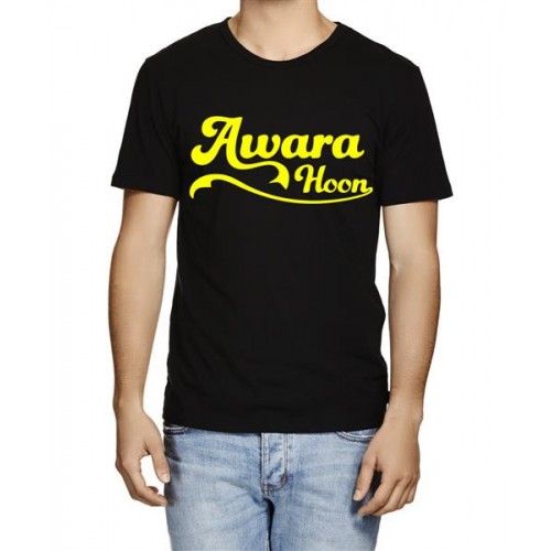 Caseria Men's Cotton Graphic Printed Half Sleeve T-Shirt - Awara Hoon