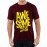 Caseria Men's Cotton Graphic Printed Half Sleeve T-Shirt - Awesome Never Give Up