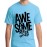 Caseria Men's Cotton Graphic Printed Half Sleeve T-Shirt - Awesome Never Give Up