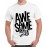 Awesome Never Give Up Graphic Printed T-shirt