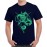 Caseria Men's Cotton Graphic Printed Half Sleeve T-Shirt - Aztec Dragon