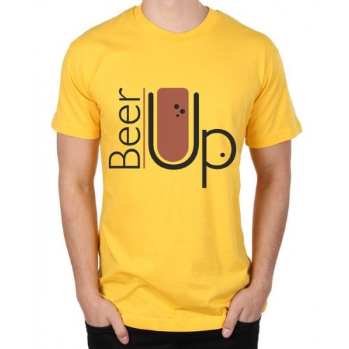 Beer Up Graphic Printed T-shirt