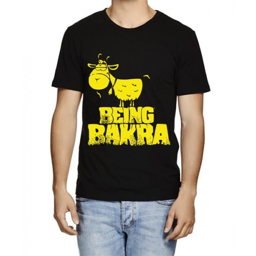 Men's Cotton Graphic Printed Half Sleeve T-Shirt - Being Bakra