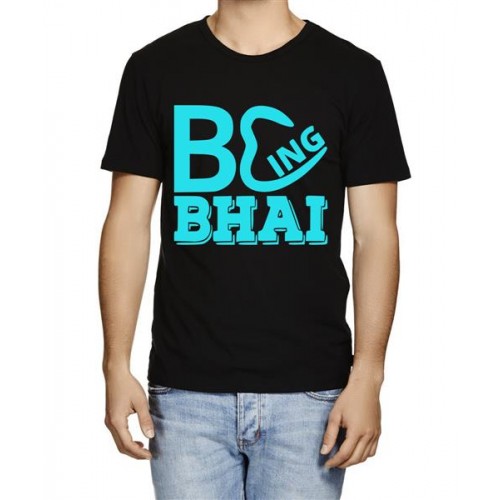 Men's Cotton Graphic Printed Half Sleeve T-Shirt - Being Bhai