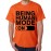 Men's Cotton Graphic Printed Half Sleeve T-Shirt - Being Human Mode On