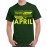 Caseria Men's Cotton Graphic Printed Half Sleeve T-Shirt - Best Born In April