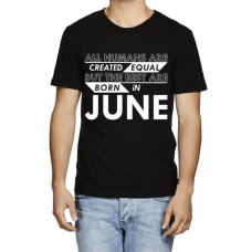 Men's Cotton Graphic Printed Half Sleeve T-Shirt - Best Born In June
