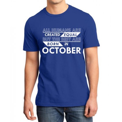 Best Are Born In October Graphic Printed T-shirt