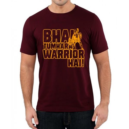Bhai Tumhara Warrior Hai Graphic Printed T-shirt