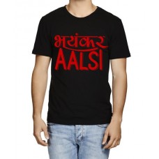 Men's Cotton Graphic Printed Half Sleeve T-Shirt - Bhayankar Aalsi