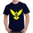 Caseria Men's Cotton Graphic Printed Half Sleeve T-Shirt - Bird Cross
