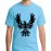 Caseria Men's Cotton Graphic Printed Half Sleeve T-Shirt - Bird Of Eagle